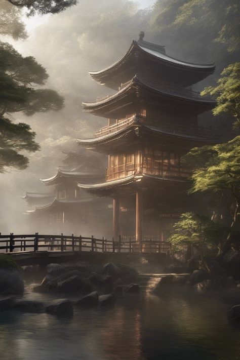 Ancient Shinto Shrine Check more at https://paintlyx.com/ancient-shinto-shrine/ Fantasy Shrine, Anime Shrine, Environment Inspiration, Shinto Shrine, 3d Environment, Architectural Sculpture, Sci Fi, Sculpture, Architecture