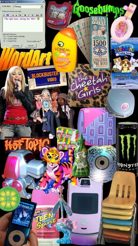 90’s baby nostalgia 😭 #90s #90sbaby #millenial #early2000s #90saesthetic #lisafrank #myspace #limewire #hannahmontana #aol #cdplayer #vintage #nostalgia Millenials Aesthetic, Yearbook Collage, Myspace Aesthetic, Early 2000s Nostalgia, Vintage Nostalgia, 90’s Aesthetic, 2000s Nostalgia, Collage Ideas, 90s Baby