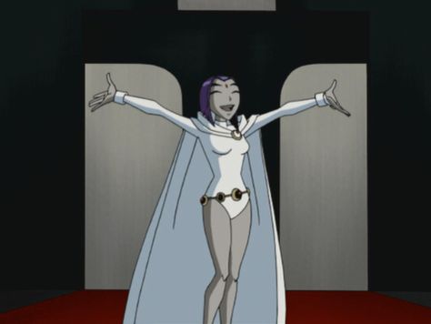 Raven from Teen Titans Teen Titans Raven Costume, Jinx Teen Titans, Old Teen Titans, Raven Outfits, Titans Fanart, Raven Costume, Raven Teen Titans Go, Raven Cosplay, White Raven