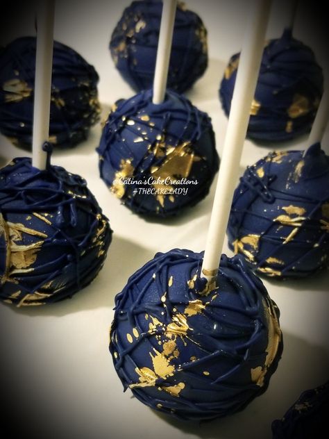 Navy And Gold Table Decor, Blue And Gold Gala, Navy Blue And Gold Strawberries, Navy Blue And Gold Sweet 16 Theme, Blue And Gold Dessert Table, Navy Blue And Gold Wedding Cake, Navy And Gold Cake Pops, Dark Blue And Gold Wedding Cake, Navy Blue And Gold Quince