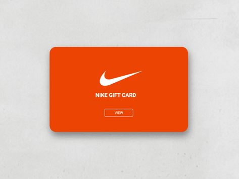 Gift Card Email Marketing, Gift Card Graphic Design, Gift Card Design Ideas, Gymnasium Design, Gift Cards Design, Gif Card, Gift Card Ideas, Nike Gift Card, Nike Gifts