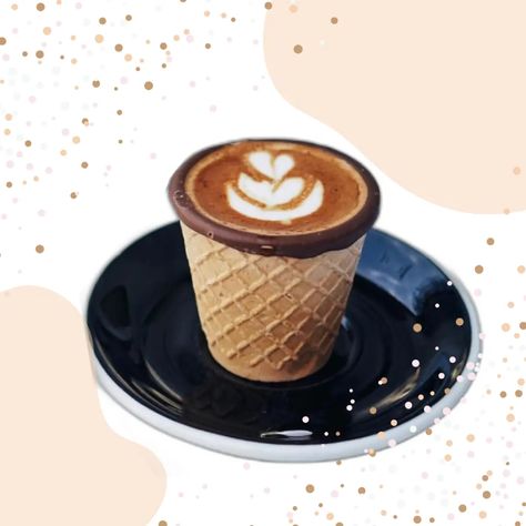 Funky Edible Coffee Cups: 4 Sustainable Treats Edible Coffee Cup, Recycled Coffee Cups, Coffee Sustainability, Waffle Bowl Maker, Biodegradable Coffee Cups, Coffee Disposable Cups, Edible Cups, Waffle Bowl, Hot Chocolate Coffee