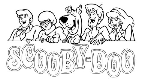 Scooby Doo Coloring Pages, Scooby Doo Birthday Party, Scooby Doo Images, School Coloring Pages, Cartoon Coloring Pages, Coloring Book Art, Disney Films, Halloween Coloring, Coloring Book Pages