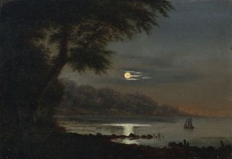 La-clef-des-cœurs | Aesthetic painting, Aesthetic art, Ethereal art Full Moon, At Night, The Sky, The Moon, Trees, Paintings, Moon, On Twitter, Twitter