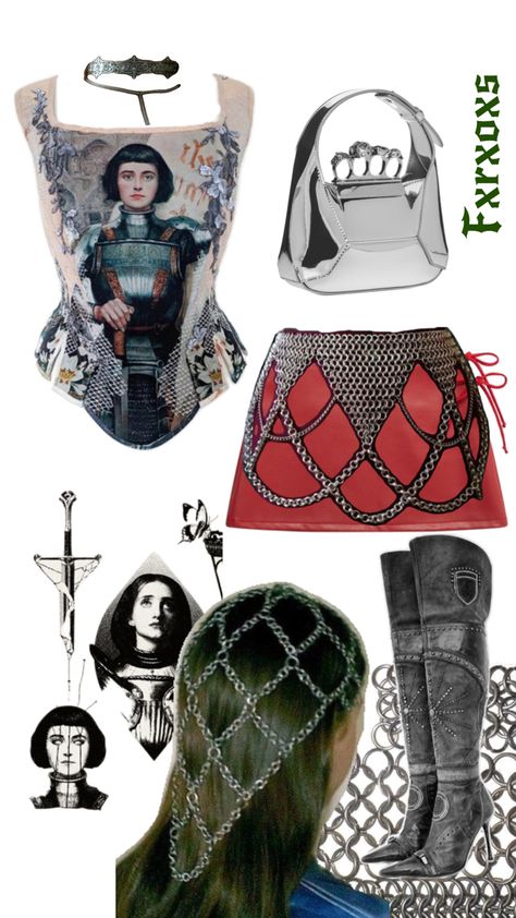 #outfit #inspo #fashion #style #aesthetic #McQueen #bag #corset #JoanofArc #stye #inspo Joan Of Arc Aesthetic, Fashion Style Aesthetic, Joan Of Arc, Style Aesthetic, Retro Home Decor, Fairy Grunge, Aesthetic Outfit, Retro Home, Aesthetic Clothes