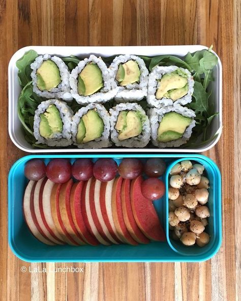 Vegan Bento, Avocado Rolls, Lunchbox Ideas, Lunch Snacks, Healthy Meal Prep, Lunch Ideas, Bento Box, Healthy Lunch, Lunch Recipes