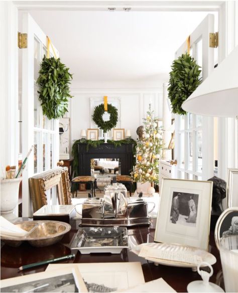 Josh Young Design, Christmas At Home, Red Brick House, Christmas Tablescape, Christmas Interiors, Holiday Inspiration, Studio Art, Holiday Home Decor, In The Studio