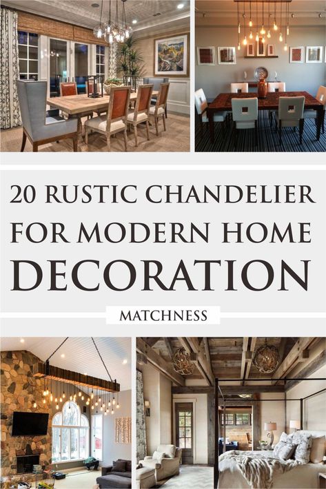 Choosing the right lighting section creates a big difference in the atmosphere of the room. Bring classic style to your living room by placing a stunning rustic chandelier with round wooden models. This chandelier made from wood will be very suitable combined with your room which has modern furniture elements. #rusticchandelier #homedecor #modernhomedecor Chandeliers For Living Room Rustic, Modern Rustic Lighting Dining Room, Modern Rustic Chandelier Dining Room, Modern Rustic Light Fixtures, Rustic Dining Room Light Fixtures, Modern Rustic Lighting, Rustic Chandelier Dining Room, Rustic Dining Room Lighting, Modern Rustic Chandelier