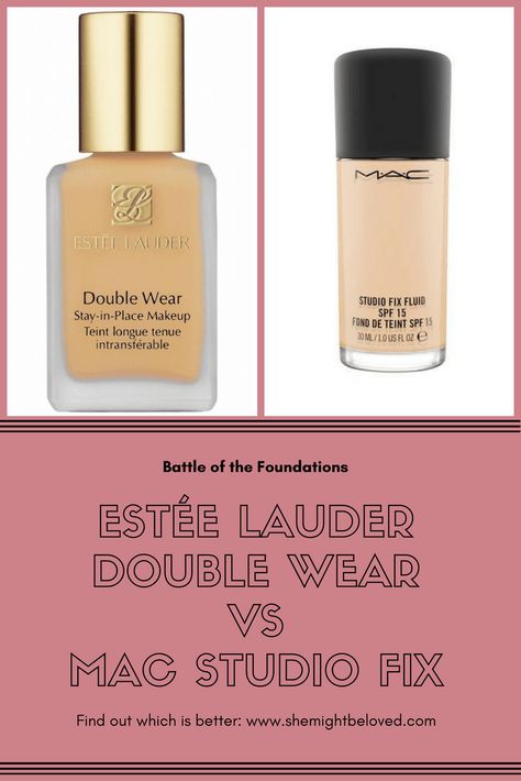 Estée Lauder Double Wear VS MAC Studio Fix Mac Studio Fix Foundation Nc18, Mac Foundation Shades, Este Lauder Double Wear, Mac Studio Fix Foundation, Mac Shades, Estee Lauder Foundation, Estee Lauder Double Wear Foundation, Mac Fix, Mac Foundation