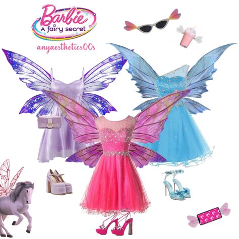 Fairy Aesthetic Outfit, Halloween Ideias, Barbie Halloween Costume, Barbie Fairy, Princess Charm School, Barbie Vibes, Princess Halloween Costume, Bff Halloween Costumes, Barbie Halloween