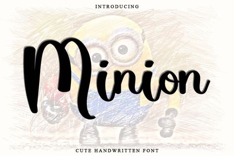 Minion is a magical handwritten font carefully created with a touch of elegance. Clean and a little bit quirky, this font is the perfect fit for all of your logos, branding, social media, and crafty DIY projects. Try before you buy Minion font for iOS, Android, macOS, or Windows for free, or you can download […] The post Minion Font appeared first on FreeFontDL. Minion Font, Minions Minions, Branding Social Media, Commercial Fonts, Font Generator, Font Types, Handwritten Font, Elegant Invitations, Crafty Diy