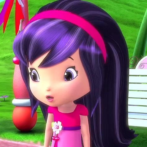 Cherry Strawberry Shortcake Cartoon, Cherry Jam Strawberry Shortcake Icon, Cherry Strawberry Shortcake, Purple Characters Cartoon, Strawberry Shortcake Cherry Jam, Purple Hair Cartoon, Cherry Jam Strawberry Shortcake, Purple Hair Icon, Strawberry Shortcake Icon