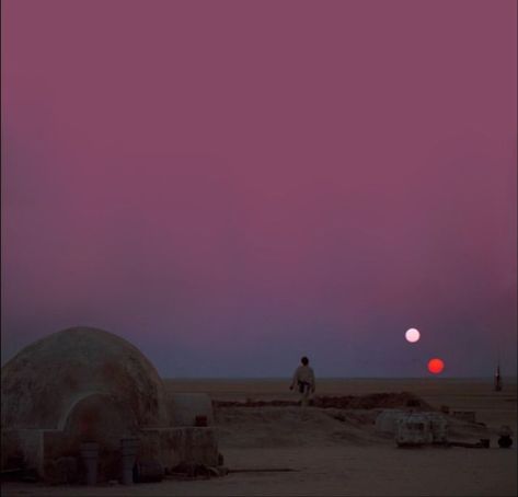 Star Wars Binary Sunset Wallpaper, Star Wars Tatooine Aesthetic, Luke Skywalker Sunset, Luke Skywalker Tattoo, Tatooine Aesthetic, Starwars Nursery, Star Wars Sunset, Skywalker Tattoo, Star Wars Art Painting