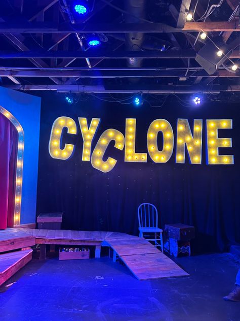 ride the cyclone musical set! Ride The Cyclone Set Design, Ride The Cyclone Aesthetic, Ride The Cyclone Musical, Ride The Cyclone, Contemporary Theatre, Arena Stage, When I Die, Theatre Life, Mood Board Design