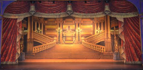 Theatre print backdrop Luxury Castle, Victorian Curtains, Theatre Backdrops, Castle Photography, Hollywood Party Decorations, Golden Palace, Castle Backdrop, Video Backdrops, Window Photography