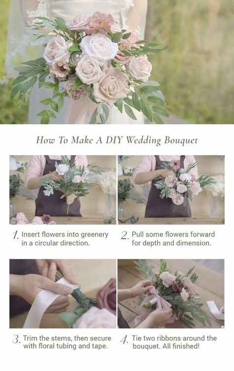 How to Make a DIY Wedding Bouquet [Video] [Video] in 2022 | Wedding bouquets, Flower bouquet wedding, Wedding flowers Diy Wedding Bouquet Sage, What Florals Do You Need For A Wedding, Flower Bouquet For Wedding Bridesmaid, Diy Brides Bouquet, Diy Greenery Bouquet, Making Your Own Bouquet Wedding, Diy Bouquet Wedding Artificial Flowers How To Make, Diy Toss Bouquet Wedding, Paper Flower Decoration Ideas