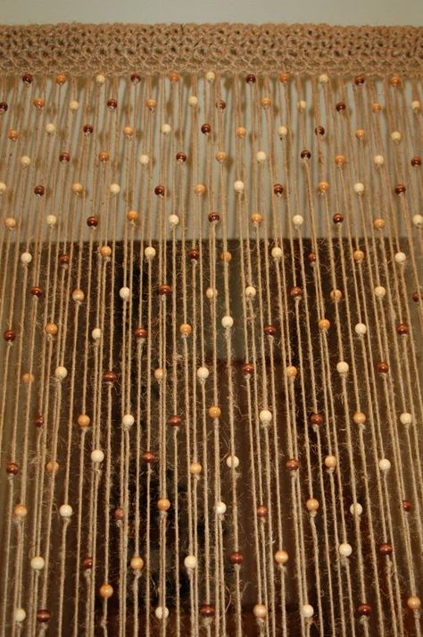 Beaded Curtains Doorway, Curtain Door, Door Beads, Sliding Room Dividers, Large Curtains, Curtain For Door Window, Beaded Curtain, Macrame Curtain, Types Of Curtains