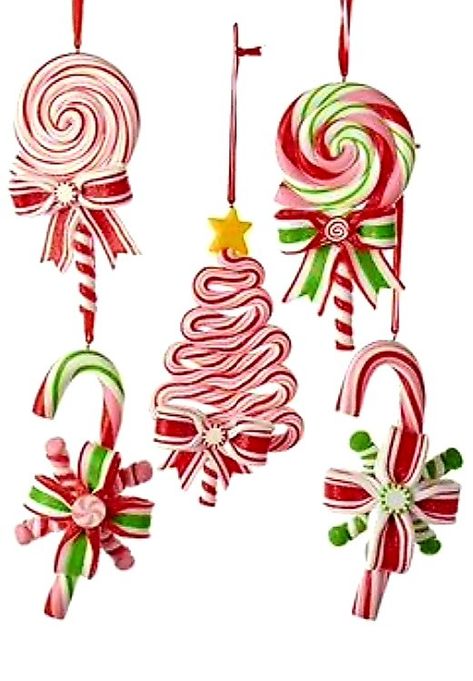 Christmas Candy Shop, Lollipop Ornaments, Christmas Procreate, Kentucky Christmas, Christmas Tree Candy Cane, Sugarplum Christmas, Christmas Chocolates, Carnival Christmas, Disney Christmas Decorations