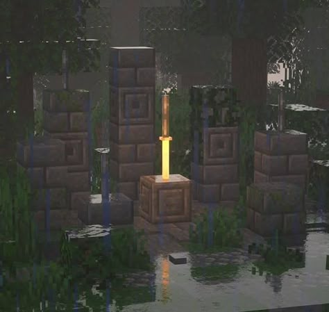 Minecraft Centre Piece, Minecraft Grave Stone Ideas, Minecraft Headstone, Minecraft Tombstone Ideas, Minecraft Giant Skeleton, Minecraft Nether Village, Minecraft Graveyard Designs, Minecraft Ghost Build, Graveyard Minecraft Ideas