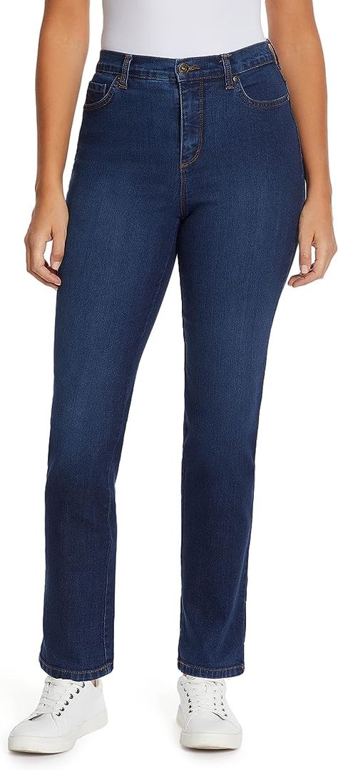 Insane deal at $11.00! Amanda Jean, Jeans Store, Stylish Boots, Famous Fashion, Gloria Vanderbilt, Tapered Jeans, Woven Top, Designer Jeans, High Rise Jeans