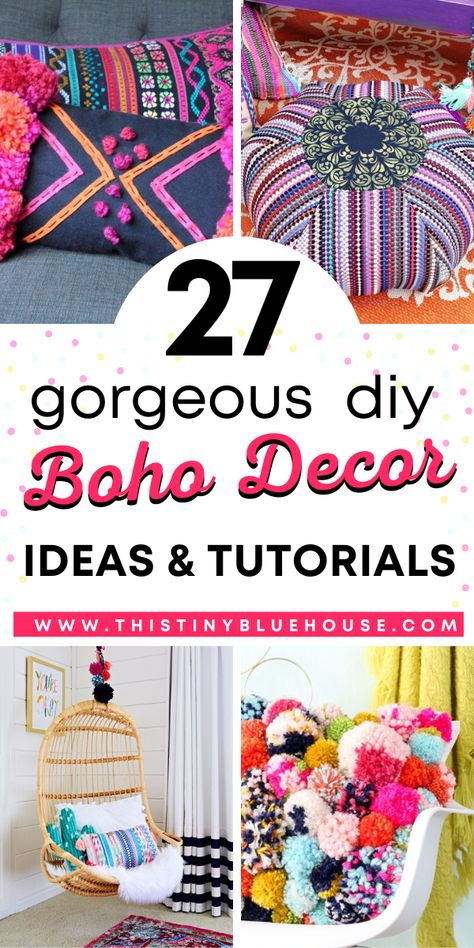 27 Diy Dollar Store Boho Craft Ideas #BohoCraftIdeas #BohoCraftIdeasDiyProjects #BohoCraftIdeasHomeDecor #EasyBohoDiyCraftIdeas Boho Craft Ideas, Hippie Crafts Diy, Frugal Decor, Boho Bed, Boho Store, Boho Crafts, Boho Ideas, Bohemian Style Decor, Summer Diy Projects