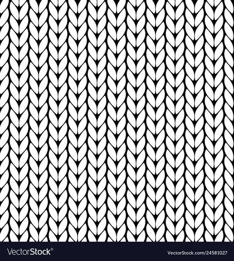 Knitting pattern texture seamless Royalty Free Vector Image Drawing Clothes Texture, Knitting Patterns Illustration, How To Draw Knitted Texture, Knitting Vector, Knit Texture Pattern, Knit Illustration, Knit Fabric Texture, Knitting Background, Knit Drawing