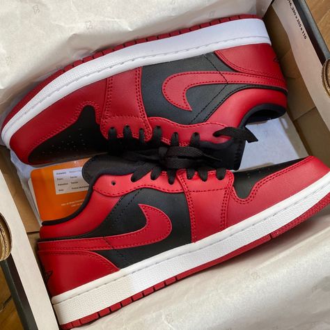 Jordan 1 Low Reverse Bred, Shoes And Sneakers, Air Jordan 1 Low, Jordan 1 Low, Air Force Sneakers, Nike Air Force Sneaker, Air Jordan 1, Nike Air Force, Jordan 1