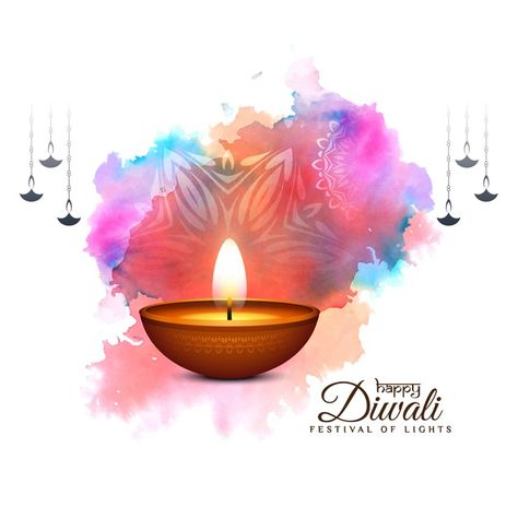 Happy diwali festival colorufl celebrati... | Free Vector #Freepik #freevector #watercolor #diwali #light #happy Diwali Wishes Creative Hd, Happy Diwali Post, Diwali Banner, Furniture Post, Diwali Light, Happy Diwali Photos, Happy Diwali Wishes Images, Diwali Holiday, Holi Poster