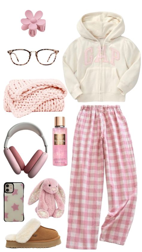 #beauty #outfitinspo #ootd Cute Casual Outfits For Fall Comfy, Gen Z Preppy Fashion, What To Wear To Therapy, Cute Styled Outfits, Cozy Outfit School, Christmas Outfit Home, Lazy Pink Outfits, Girly Outfits Comfy, Cozy And Cute Outfits