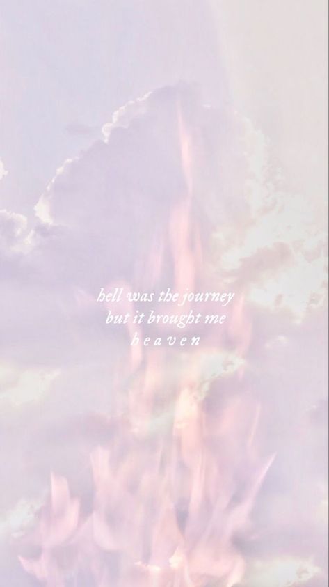 Hell was the journey, but it brought me heaven 🤍 Lyrics Inspiration, Journey Tattoo, Lyric Wallpaper, Invisible String, Artsy Aesthetic, Heaven Quotes, Taylor Lyrics, Cute Dresses For Party, Swift Lyrics