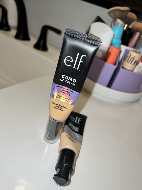 Love this summer cc cream! Its a perfect dupe to the it cosmetics cc cream and even has 50spf in it. Love putting it on with a brush, sponge, or my fingers! Great buildable coverage too! Elf Brush, Summer Foundation, Elf Brushes, Cheer Makeup, It Cosmetics Cc Cream, Elf Cosmetics, It Cosmetics, Cc Cream, Color Correction