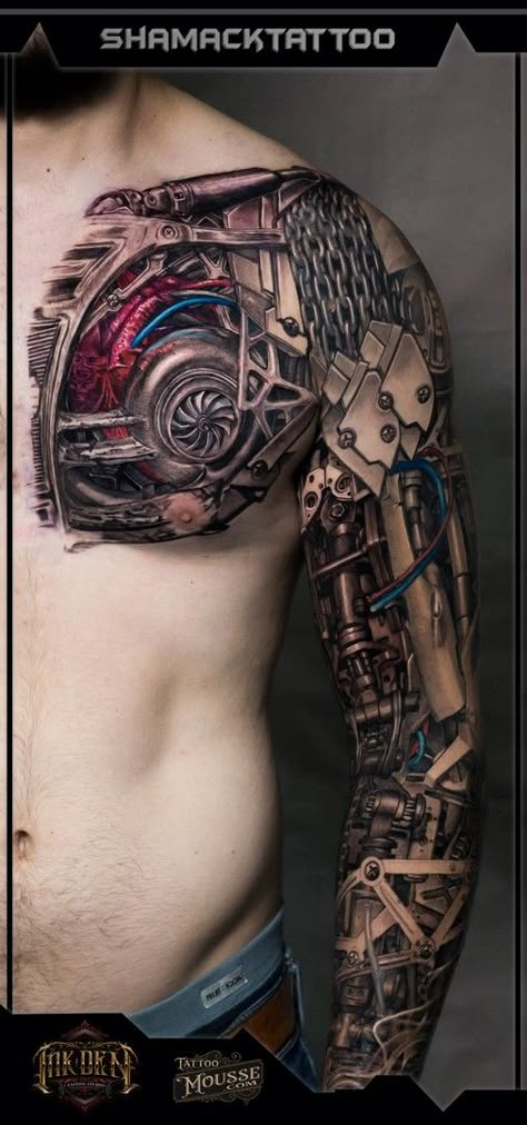 Mechanical Arm Sleeve Tattoo, Gears Tattoo Sleeve, Mens Mechanical Tattoos, Robot Arm Tattoo Sleeve, Robot Sleeve Tattoo, Mechanical Arm Tattoo For Men, Mechanic Sleeve Tattoos For Guys, Gear Sleeve Tattoos For Guys, Steampunk Arm Tattoo