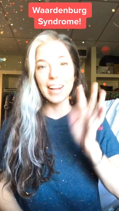 Elizabeth Koehler (@elizabethkoehler3) has created a short video on TikTok with music original sound. | WAARDENBURG SYNDROME! #foryou #fyp #deafawareness #deaf #waardenburgsyndrome #goviral @traceitlaceit | Waardenburg Syndrome! | Hi everyone! | So, today I decided that I would do a video about WS. | ... Waardenburg Syndrome, Eyes Heterochromia, Deaf Awareness, Genetic Disorders, Short Form, Body References, Body Reference, Character Costumes, Hi Everyone