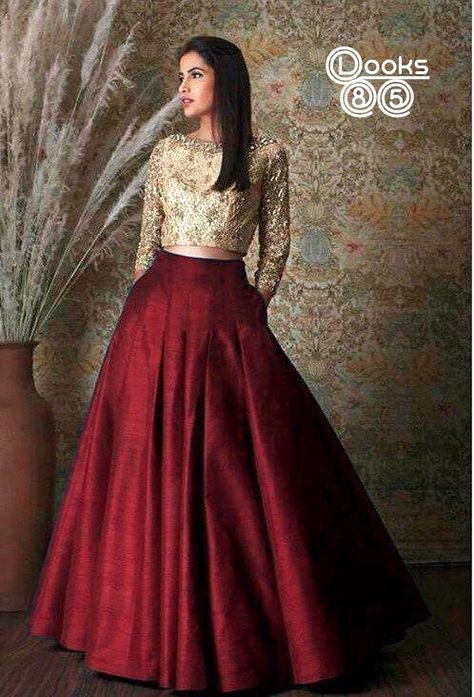 Lehenga Color Combinations, Royal Blue Lehenga, Long Skirt And Top, Blue Pleated Skirt, Skirt Diy, Simple Lehenga, Lehenga Blouse, Bridal Lehenga Choli, Party Wear Indian Dresses