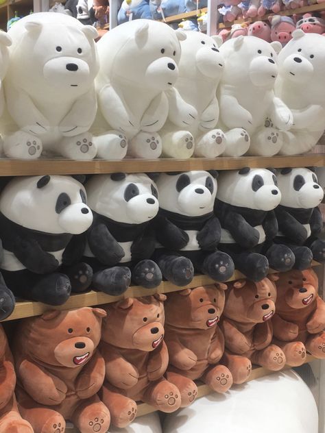 We Bear Bears Stuff Toy, Panda Teddy Bear, Instagram Food Pictures, Big Panda, Cute Squishies, Ice Bear, Sky Lanterns, Ice Bears, We Bear