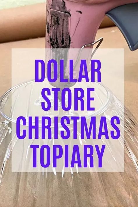 We can't get over this stunning Christmas topiary you can make with dollar tree items. Check out this easy and quick outdoor Christmas decoration you can make for cheap. #outdoorchristmas #dollarstorechristmas Christmas Topiary, Rental Home Decor, Dollar Store Christmas Crafts, Christmas Crafts Diy Projects, Diy Christmas Lights, How To Clean Silver, Dollar Store Christmas, Rental Decorating, Crystal Bowls