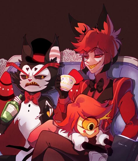 Husk Fanart, Niffty Hazbin, Radio Demon, Hotel Trivago, Chinese Cartoon, Alastor Hazbin Hotel, Vivziepop Hazbin Hotel, Japanese Cartoon, Art Memes