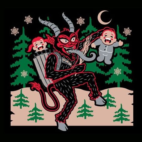 Macabre Christmas, Krampus Tree, Christmas Skulls, Merry Creepmas, Horror Christmas, Scary Christmas, Spooky Christmas, Christmas Horror, Trippy Designs