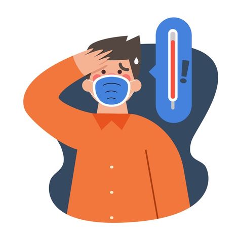 Man wearing medical mask having fever Fr... | Premium Vector #Freepik #vector #medical High Fever, Medical Mask, Medical Art, Medical Masks, Motion Graphics Animation, Body Temperature, Instagram Story Template, Purple Wallpaper, Instagram Post Template