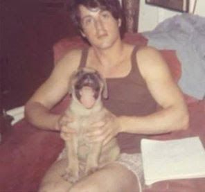 sly & Butkus as puppy   1969 OMG I CAN'T :''') BABY BUTKUS <3 Sage Stallone, Jackie Stallone, Frank Stallone, Rocky 1976, Chuck Wepner, Talia Shire, Brigitte Nielsen, Jennifer Flavin, Star Trek Ii