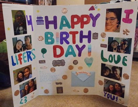 Happy Birthday Poster Ideas, Purple Pics, Friend Birthday Quotes, Happy Birthday Posters, 14th Birthday, Happy Birth, Birthday Board, Birthday Poster