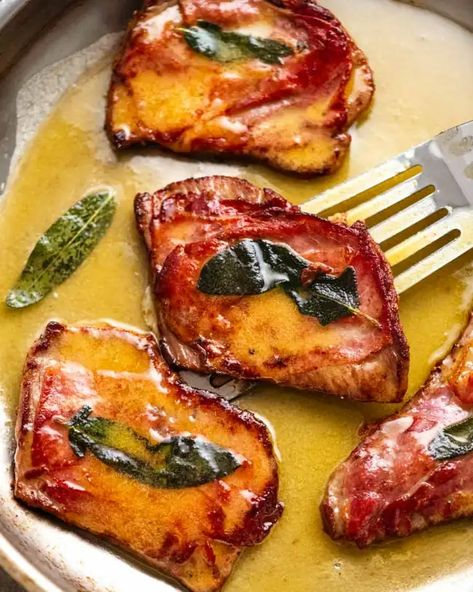 Veal Saltimbocca, Saltimbocca Recipe, Tin Eats, Chicken Saltimbocca, Veal Recipes, Traditional Italian Dishes, Olive Recipes, Recipetin Eats, Recipe Tin