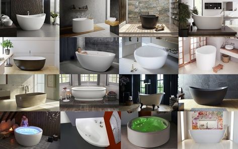 What Types of Bathtubs are there? Types Of Bathtubs, Bathtub Types, Bathtub Pictures, Slipper Bathtub, Built In Bathtub, Beautiful Bathtubs, Stand Alone Tub, Outdoor Baths, Bathtub Tray