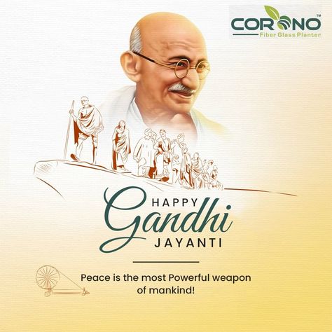 💐Humble tributes to #MahatmaGandhi on the occasion of #GandhiJayanti🇮🇳 His principle of non-violence, and ideologies of peace, tolerance, and understanding continue to inspire the nation. . . #coronafiberglass #mahtmagandhi #GandhiJayanti #gandhiji #MahatmaGandhiJayanti Mahatma Gandhi Jayanti, Happy Gandhi Jayanti, Gandhi Jayanti, Glass Planter, Republic Day, Mahatma Gandhi, Happy Independence Day, Independence Day, Feelings