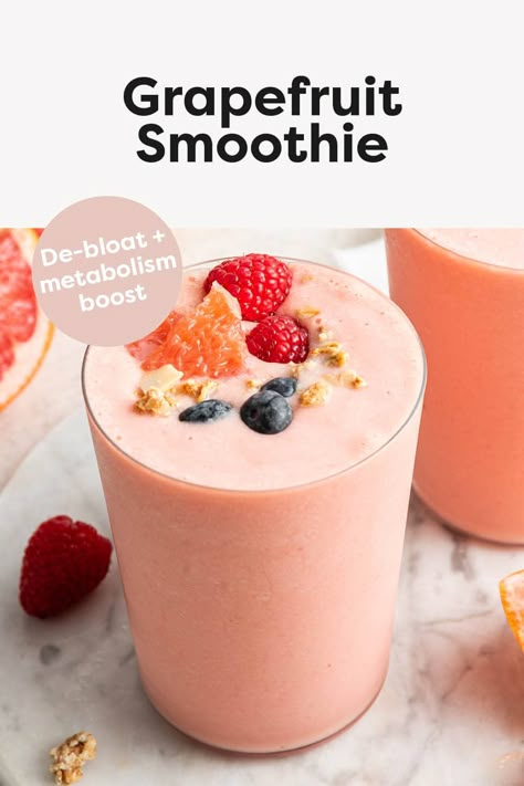 Grapefruit Smoothie, Grapefruit Recipes, Bird Food Recipes, Smoothies Vegan, Zucchini Bake, Eating Bird Food, Quinoa Casserole, Peanut Butter Banana Muffins, Smoothie Ideas