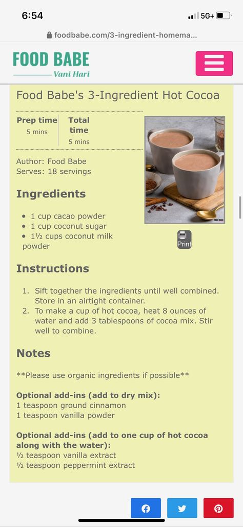 Vani Hari, Fizzy Drinks, Foo Foo, Coconut Milk Powder, Fizzy Drink, Food Babe, Cocoa Mix, Cacao Powder, Be Fit