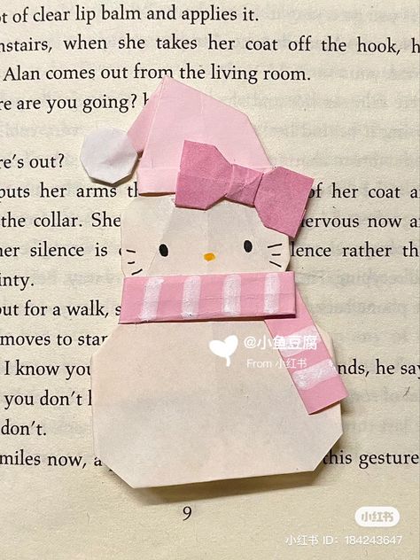 Sanrio Origami, Coquette Decoration, Karakter Sanrio, Hello Kitty Crafts, Charmmy Kitty, Instruções Origami, Hello Kitty Items, Easy Diy Art, Cute Diys