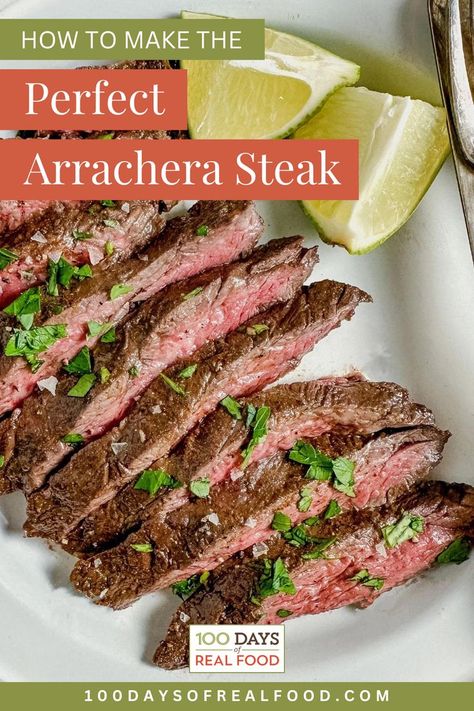 Arrachera is a tender and juicy Mexican skirt steak. It cooks quickly and can be served in tacos, burritos, enchiladas, and more. It is versatile, delicious, and a great dinner idea for the whole family! Plus it is a more budget-friendly cut of steak than say a ribeye and it is delicious and tasty. Learn here how to prepare Arrachera steak to perfection with a homemade steak rub and a homemade steak marinade to die for. Homemade Steak Marinade, Steak Enchiladas, Skirt Steak Recipe, Mexican Skirt, How To Prepare Steak, Shredded Beef Recipes, Steak Grilled, Real Food Dinner, Steak Rub