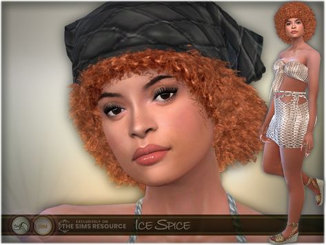 The Sims Resource - SIM Ice Spice (inspiration) Sims 4 Premade Sims, Premade Sims, The Sims 4 Sims, Sims 4 Sims, Hair Magic, Sims 4 Cc Skin, Ice Spice, Ice And Spice, Sims Community