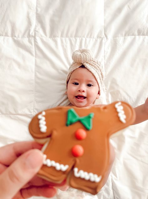 Target gingerbread cookie Gingerbread Photoshoot Baby, Gingerbread Cookie Photoshoot, Christmas Baking Photoshoot Baby, Ginger Bread Baby Photo, Christmas Cookie Baby Photo, Baby Milk And Cookies Photo Christmas, Snowman Cookie Baby Picture, Newborn Gingerbread Photography, Diy Christmas Cookies